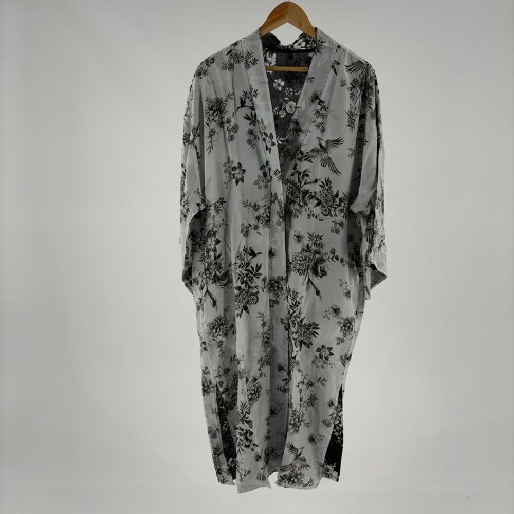 Johnny Was Dreamer Jules Kimono 100% Silk Reversible Size L